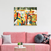 Alice im Wunderland Queen of Hearts Leinwanddruck (Insitu (Wohnzimmer))
