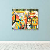Alice im Wunderland Queen of Hearts Leinwanddruck (Insitu (Holzboden))