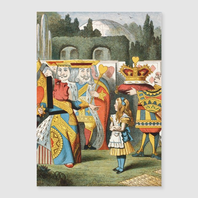Alice im Wunderland Queen of Hearts Magnetkarte (Vorderseite)