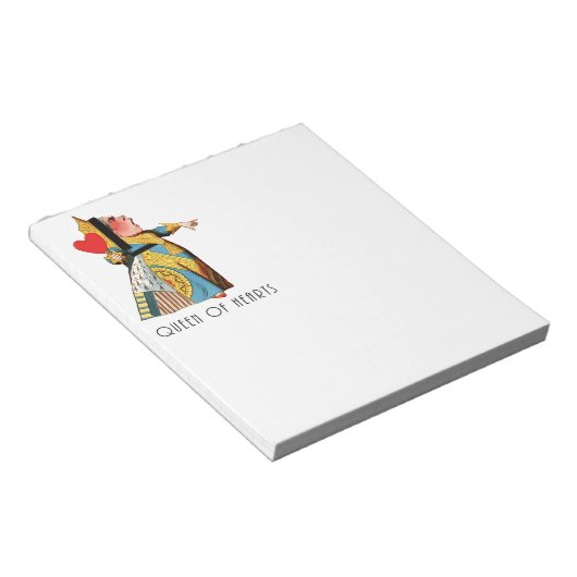 Alice im Wunderland Queen of Hearts Notizblock (angewinkelt)