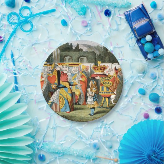 Alice im Wunderland Queen of Hearts Pappteller (Party)