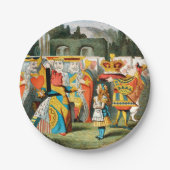 Alice im Wunderland Queen of Hearts Pappteller (Vorderseite)