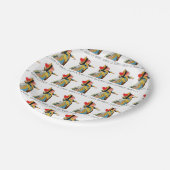 Alice im Wunderland Queen of Hearts Pappteller (Schrägansicht)