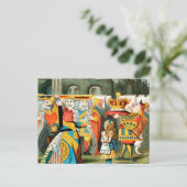 Alice im Wunderland Queen of Hearts Postkarte (Stehend Vorderseite)
