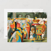 Alice im Wunderland Queen of Hearts Postkarte (Vorne/Hinten)