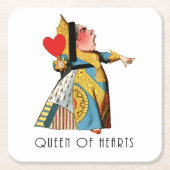 Alice im Wunderland Queen of Hearts Rechteckiger Pappuntersetzer (Vorderseite)