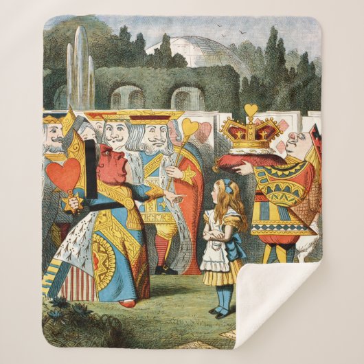 Alice im Wunderland Queen of Hearts Sherpadecke (Vorderseite)