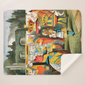 Alice im Wunderland Queen of Hearts Sherpadecke (Vorderseite (Horizontal))