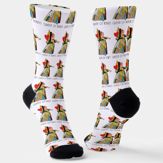 Alice im Wunderland Queen of Hearts Socken (Gewinkelt)