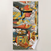 Alice im Wunderland Queen of Hearts Strandtuch (Vorderseite)