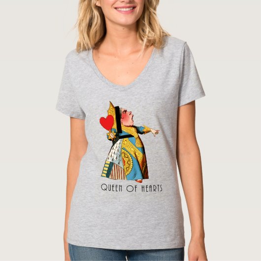 Alice im Wunderland Queen of Hearts T-Shirt (Vorderseite)