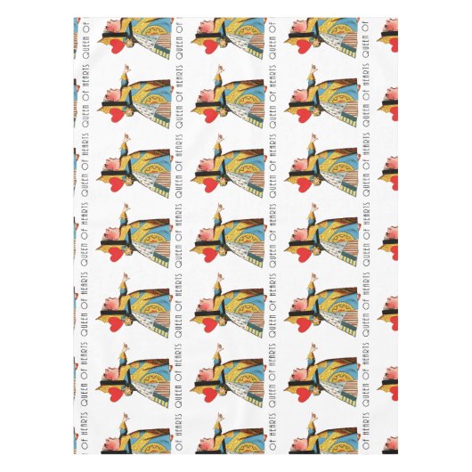 Alice im Wunderland Queen of Hearts Tischdecke (Vorderseite)