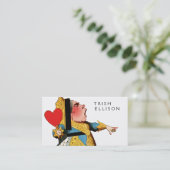 Alice im Wunderland Queen of Hearts Visitenkarte (Stehend Vorderseite)