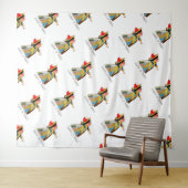 Alice im Wunderland Queen of Hearts Wandteppich (Beispiel (Horizontal))