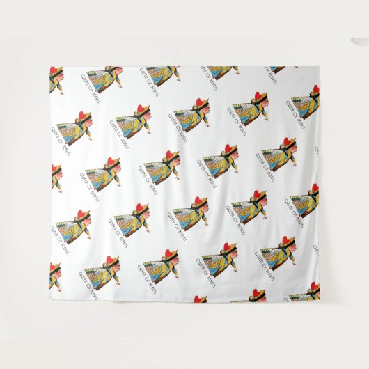 Alice im Wunderland Queen of Hearts Wandteppich (Vorderseite (Horizontal))