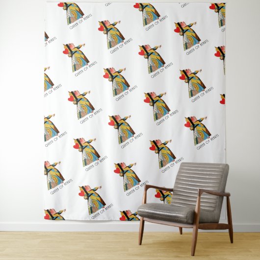 Alice im Wunderland Queen of Hearts Wandteppich (Beispiel)