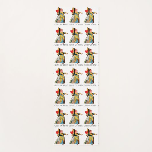 Alice im Wunderland Queen of Hearts Yogamatte (Vorderseite)