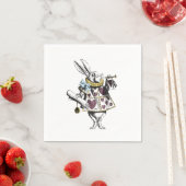 Alice im Wunderland Rabbit Baby Blue Serviette (Beispiel)