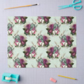 Alice im Wunderland Rabbit Green Decoupage Seidenpapier (Basteln)