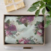 Alice im Wunderland Rabbit Green Decoupage Seidenpapier (Geschenk)