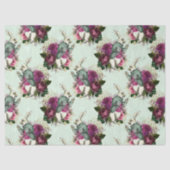 Alice im Wunderland Rabbit Green Decoupage Seidenpapier (Vorderseite)