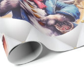 Alice im Wunderland Rabbit Hochzeit Thema Geschenkpapier (Rolleneckpunkt)