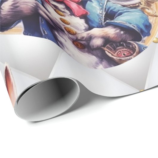 Alice im Wunderland Rabbit Hochzeit Thema Geschenkpapier (Rolleneckpunkt)