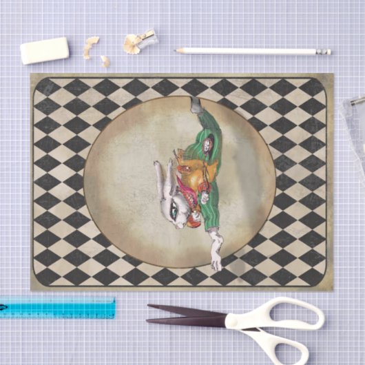 Alice im Wunderland Rabbit Jumping Seidenpapier (Handwerk)