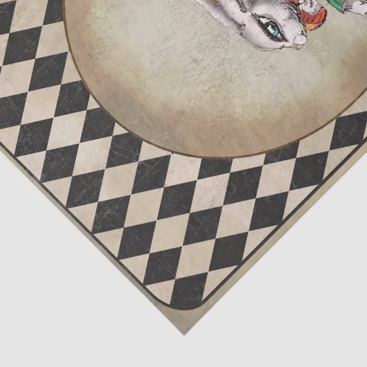 Alice im Wunderland Rabbit Jumping Seidenpapier (Ausschnitt)