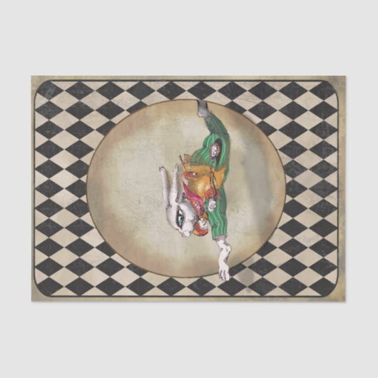 Alice im Wunderland Rabbit Jumping Seidenpapier (Vorderseite)