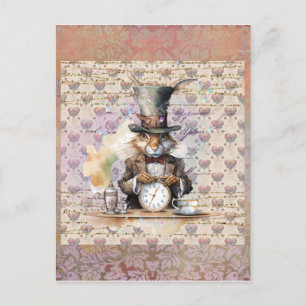 Alice im Wunderland Rabbit Postkarte