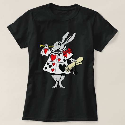 Alice im Wunderland Rabbit T - Shirt (Design vorne)