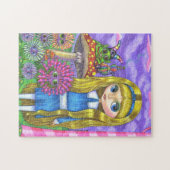 Alice im Wunderland, Raupe, Blume Großes Auge Puzzle (Horizontal)