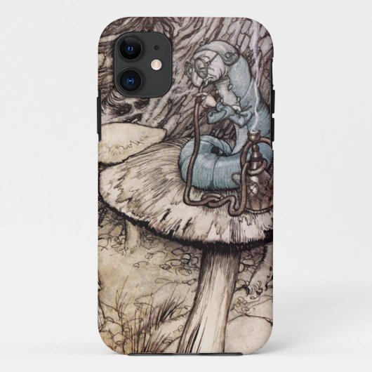 Alice im Wunderland-Raupe Case-Mate iPhone Hülle (Rückseite)