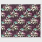 Alice im Wunderland Raupe Lila Geschenkpapier (Flach)