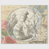 Alice im Wunderland Raupe: Original Tenniel Geschenkpapier (Flach)