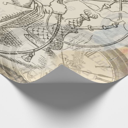 Alice im Wunderland Raupe: Original Tenniel Geschenkpapier (Ecke)