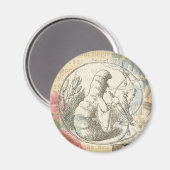 Alice im Wunderland Raupe: Original Tenniel Magnet (Vorderseite/Rückseite)