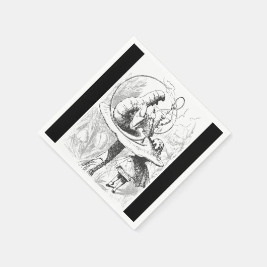 Alice im Wunderland Raupe Paper Napkins Serviette (Ecke)