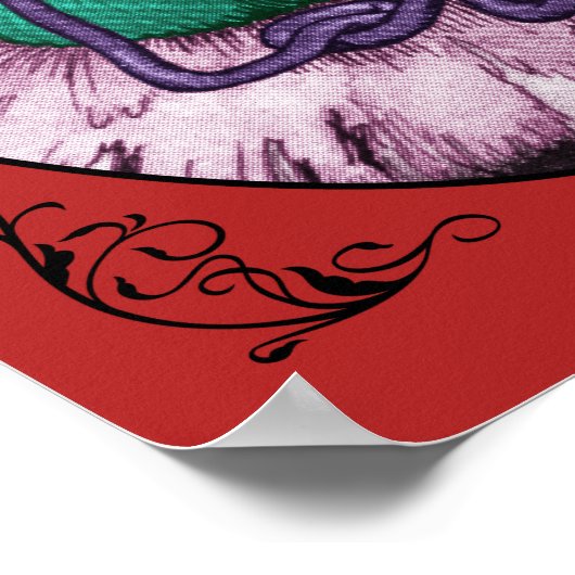 ALICE IM WUNDERLAND - RAUPE POSTER (Ecke)