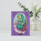 Alice im Wunderland - Raupe Postkarte (Stehend Vorderseite)