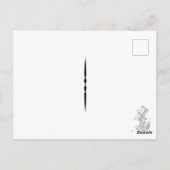 Alice im Wunderland - Raupe Postkarte (Rückseite)