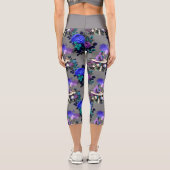 Alice im Wunderland Raupe Rauchen Blume Capri Leggings (Rückseite)