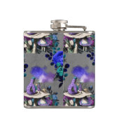 Alice im Wunderland Raupe Rauchen Blume Flachmann (Rückseite)