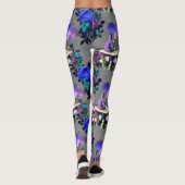 Alice im Wunderland Raupe Rauchen Blume Leggings (Rückseite)
