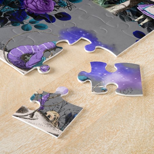 Alice im Wunderland Raupe Rauchen Blume Puzzle (Seite)