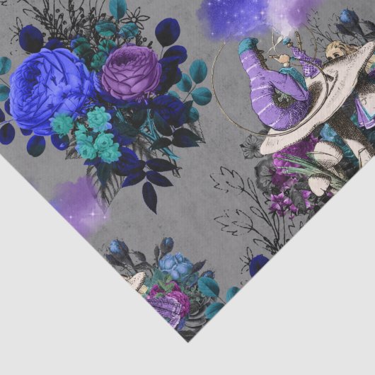 Alice im Wunderland Raupe Rauchen Blume Seidenpapier (Ausschnitt)