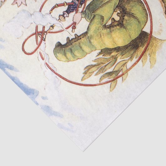 Alice im Wunderland-Raupe Seidenpapier (Ausschnitt)