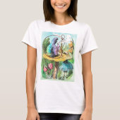 Alice im Wunderland-Raupen-Damen-T-Shirt T-Shirt (Vorderseite)