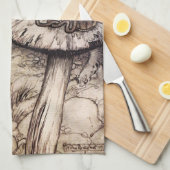 Alice im Wunderland-Raupen-Küchen-Tuch Handtuch (Viertel Falte)